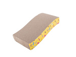 Cardboard cat scratcher horizontal wave catnip