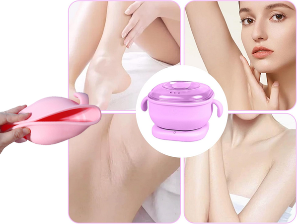 Silicone folding wax heater for body waxing