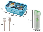 Lunchbox mic dejun container prânz tacâmuri cu sticla set