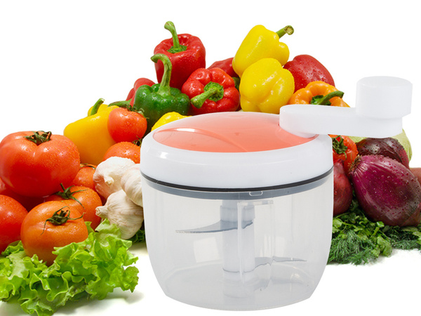 Vegetable chopper onion slicer cutter crank handle sharp blade