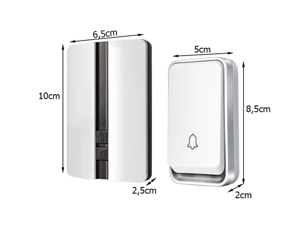 Vezeték nélküli, elemmentes, vízálló csengő 150