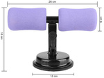 Leg bracket for abdominal exercises suction cup