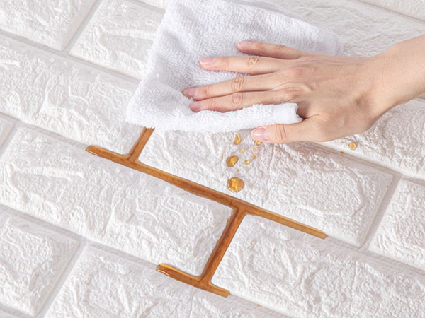 Wall panels 3d brick white wallpaper self adhesive decorative foam