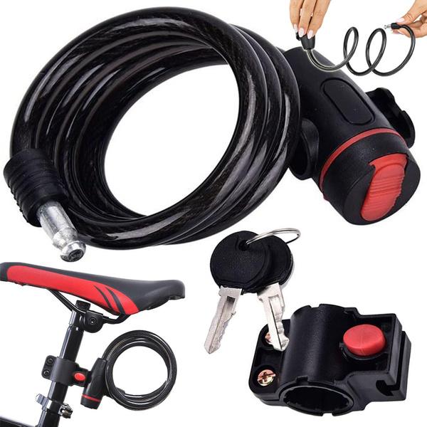 Bicycle lock bicycle lock key security strong cable
