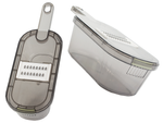 Multifunctional vegetable and fruit grater shredder slicer chopper