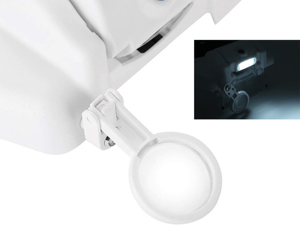 Átmenő fényszóró szemüveg 3 led lencse 13x