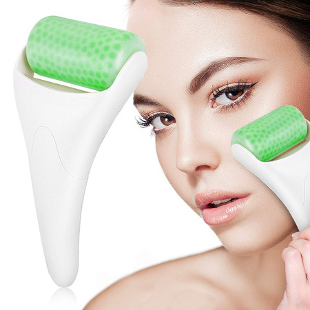 Cooling roller massager face neck body ice