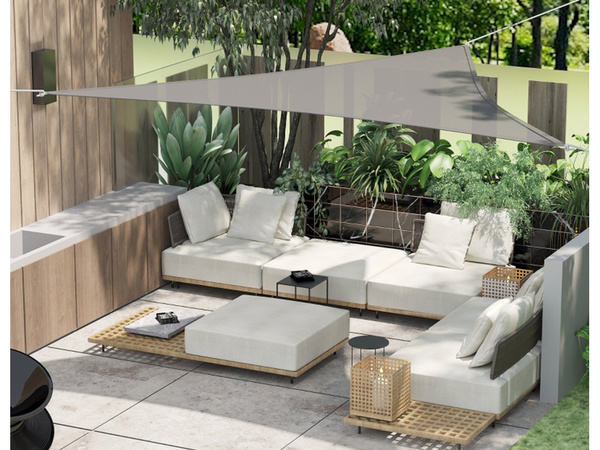 3x3x3m wasserdichter garten-sonnenschirm dreieck