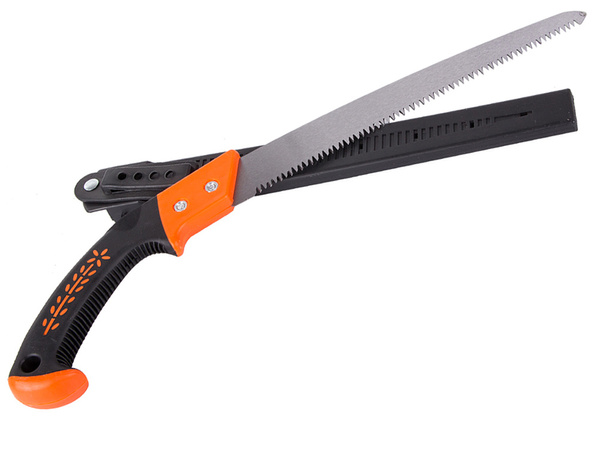 Garden branch-cutting saw hand for wood case belt pouch