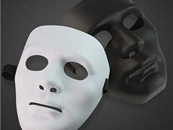 Biela maska na halloween myers horor party