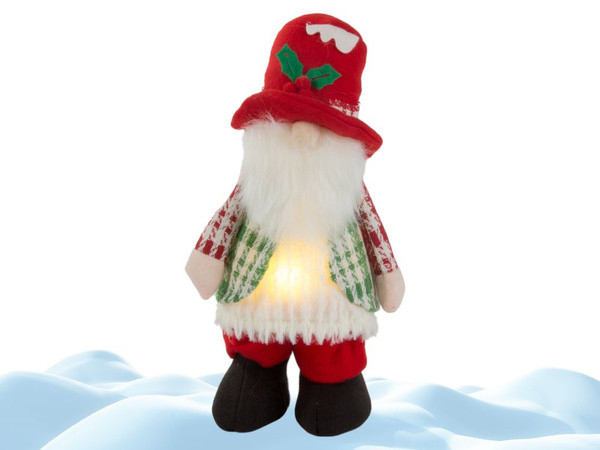 30cm GHOST GHOST LIGHTED LED BIRD gnomi pom de Crăciun