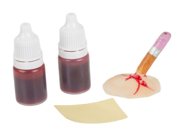 Schminkset für unechte wunden halloween schminkset mit blut in bleistift