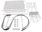 Double-decker stand-up dishwasher drainer