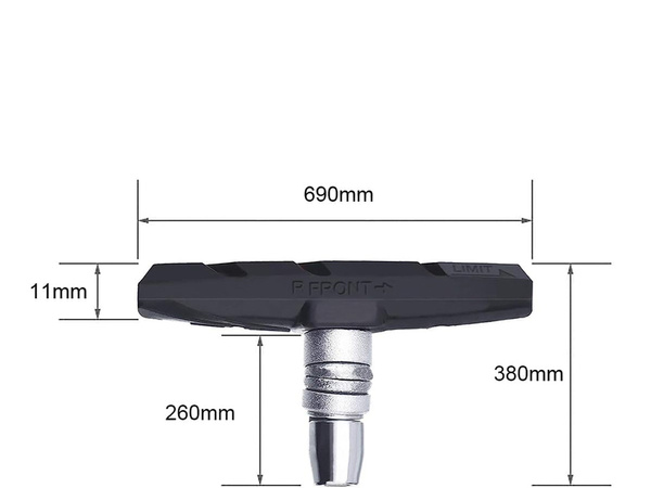 Plăcuțe de frână pentru biciclete v- breake set cu filet pantofi de bicicletă