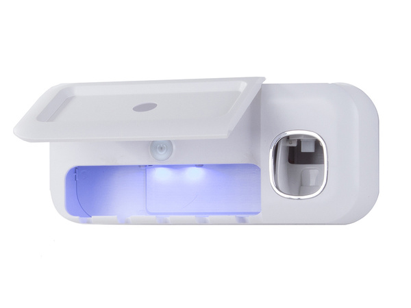 Toothbrush organiser dispenser uv steriliser