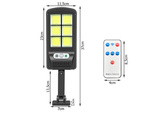 Lampă solară 96 led cu senzor de mișcare în amurg
