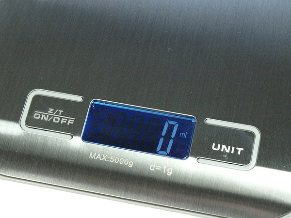 Elektronische küchengewichte lcd 5kg flat steel