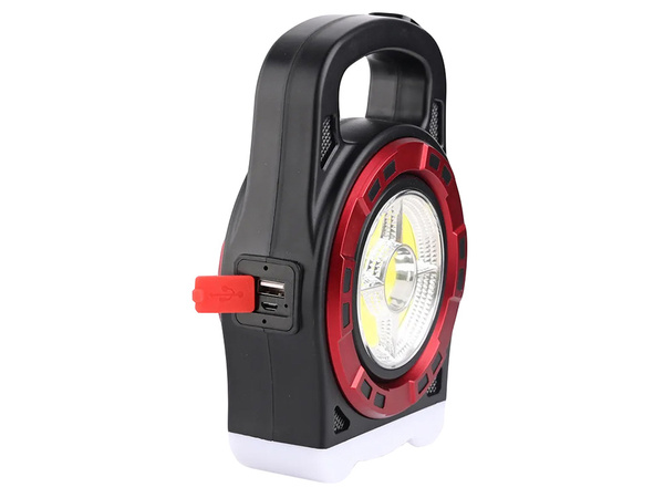 Torche solaire lumière led rechargeable portable powerbank réflecteur