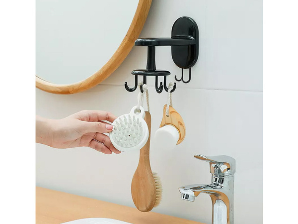 Kitchen hanger rotary utensil holder hook