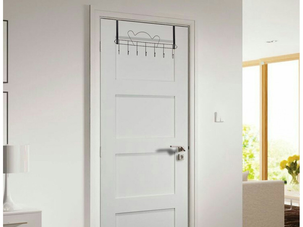 Vešiak na dvere háčiky na oblečenie vešiaky na uteráky neinvazívne 7 háčikov