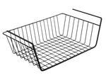 Panier suspendu sous étagère organisateur de panier en métal panier de cuisine blanc