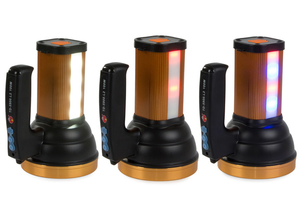 Galingas įkraunamas led stovyklavimo prožektorius