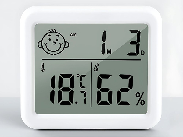 Thermometer hygrometer clock electronic calendar internal wireless
