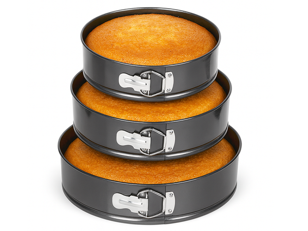 Tortenform backblech für kuchen und torten form 24 26 28 3 stück rund