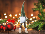 Christmas gnome christmas gnome under christmas tree
