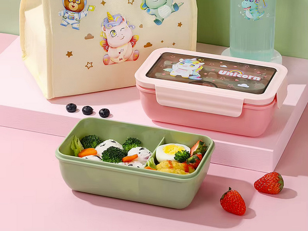 Lunchbox caja para el desayuno contenedor para el desayuno para el colegio separadores cubiertos
