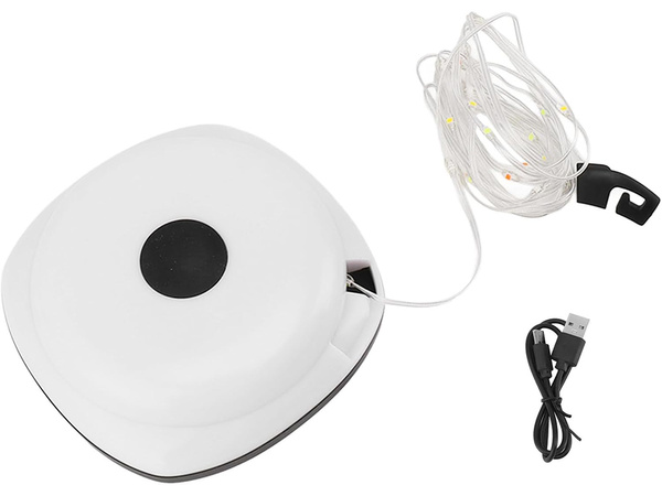 Camping licht wiederaufladbare led girlande auf rolle 8m warm