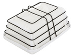 Loft panier métallique pour la cuisine pour fruits pain avec doublure
