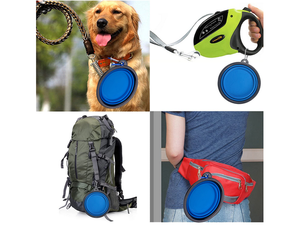 Silicone bowl for dogs foldable touristic carabinieri 400ml