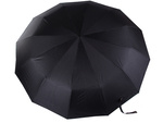 Dáždnik skladací dáždnik automatický čierny unisex elegantný veľký decentný