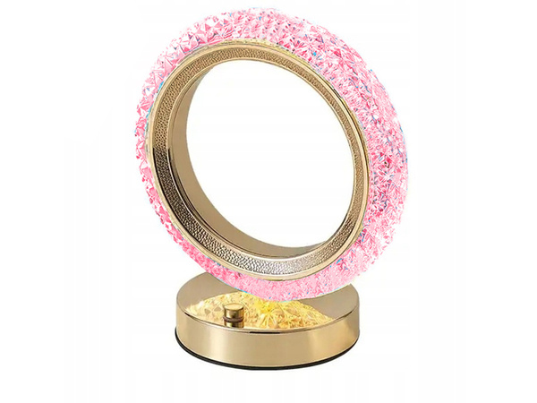 Asztali éjszakai fény gyűrű kristály kristály led rgb