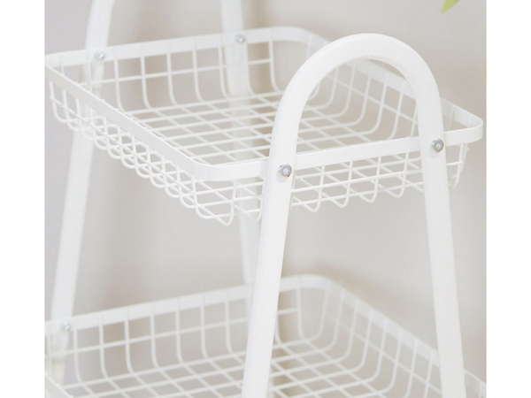 Riiul köögi vannituba kapis ratastel metallist riiul kolm taset 3