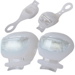 Feu de velo 2 led feu avant 2pcs silicone water resistant