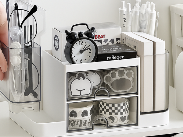 Desk organiser drawer cabinet shelves office organiser for small items