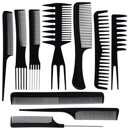 Hair crushing rake etui x10