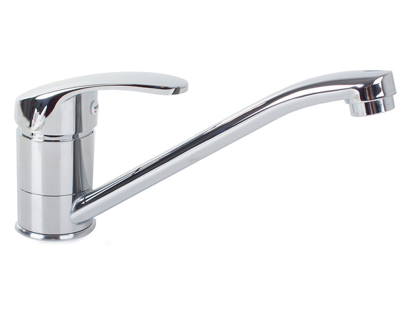 Grifo mezclador de cocina cromado largo