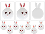 Children's led night light rabbit rgb touch