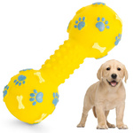 Jouet pour chien couineur chew rubber dumbbell bone