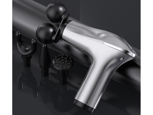 Pistolet de massage du dos masseur de jambes pistolet de massage puissant 4 embouts