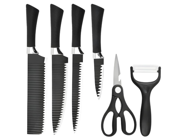 Set de cuțite de bucătărie din 6 piese foarfecă de bucătărie cuțit de curățat oțel