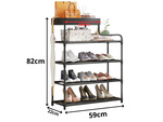 Pantof rack 5 niveluri pantof rack metal organizator cabinet cu raft