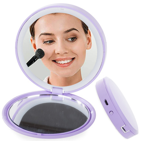 Miroir de maquillage cosmétique éclairé par led