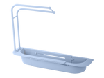 Portautensilios de cocina fregadero organizador estante escurridor plegable