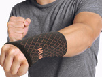 Stabiliser support for wrist orthosis elastic band joint hand