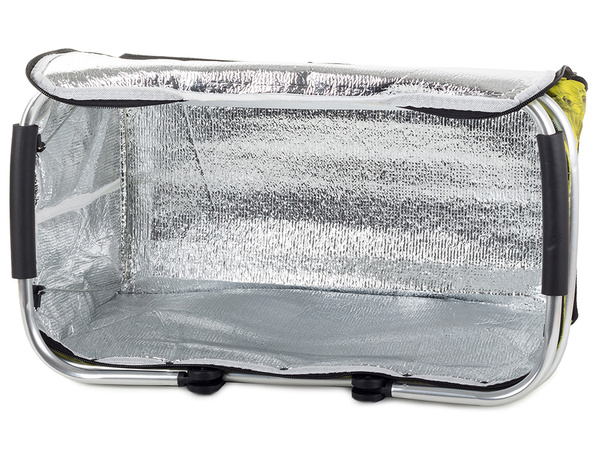 Kosz piknikowy składany termiczny turystyczny koszyk na zakupy izolacyjny