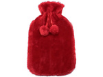 Plyšový gumový termofor s veľkým poťahom z mäkkej kožušiny